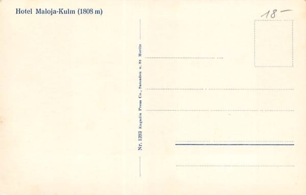 Maloja, Hotel Maloja-Kulm