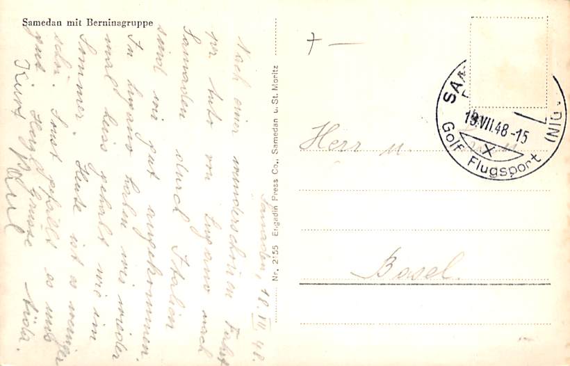 Samedan, mit Berninagruppe