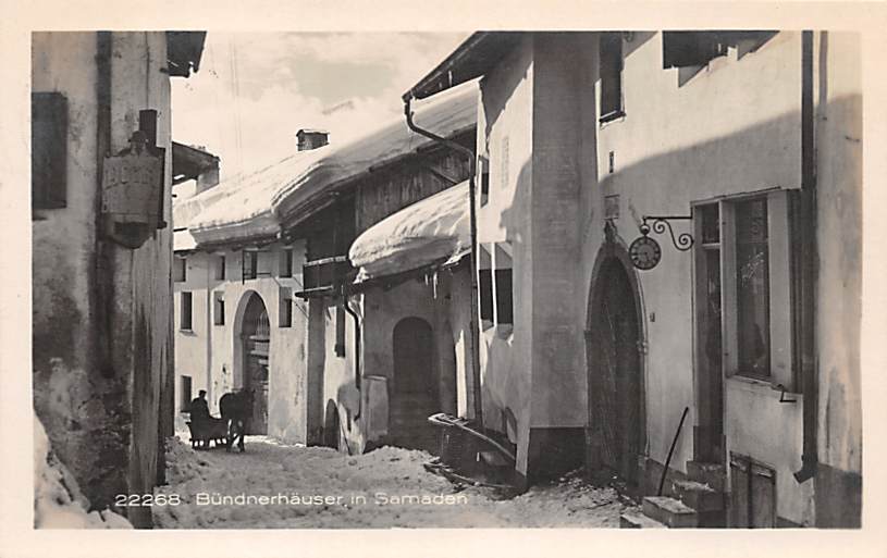 Samedan, Bündnerhäuser