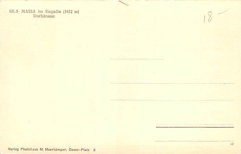 Sils, Maria, Dorfstrasse