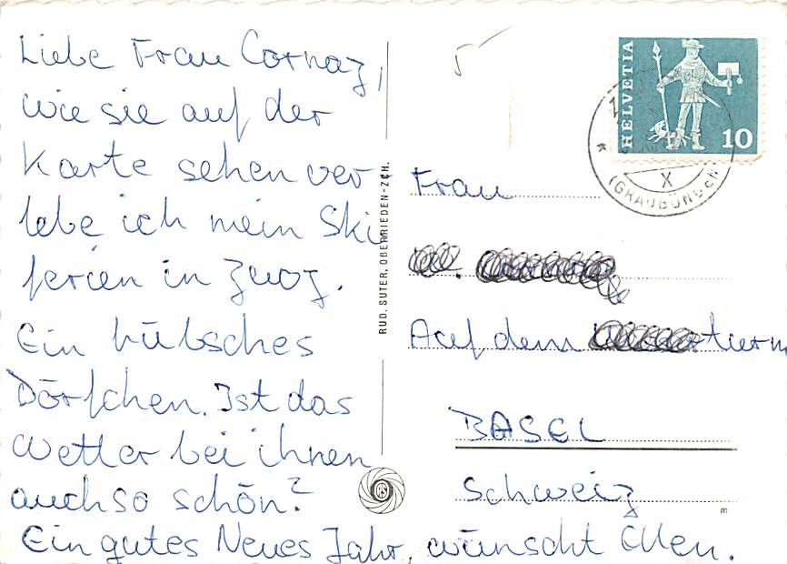 Zuoz, mit Piz d'Esan