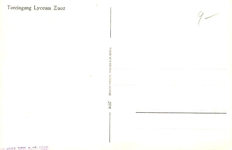 Zuoz, Toreingang Lyceum