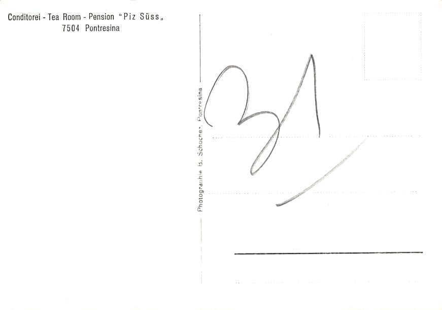 Pontresina, Conditorei - Tea Room