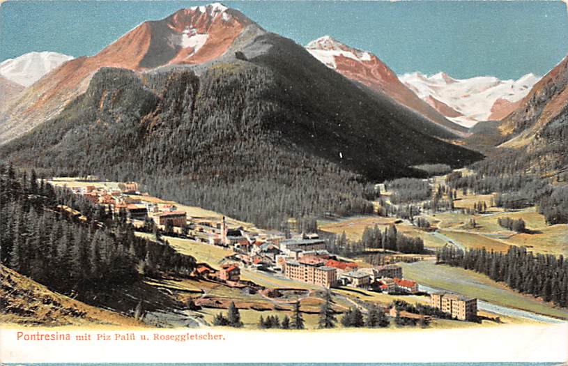 Pontresina, mit Piz Palü