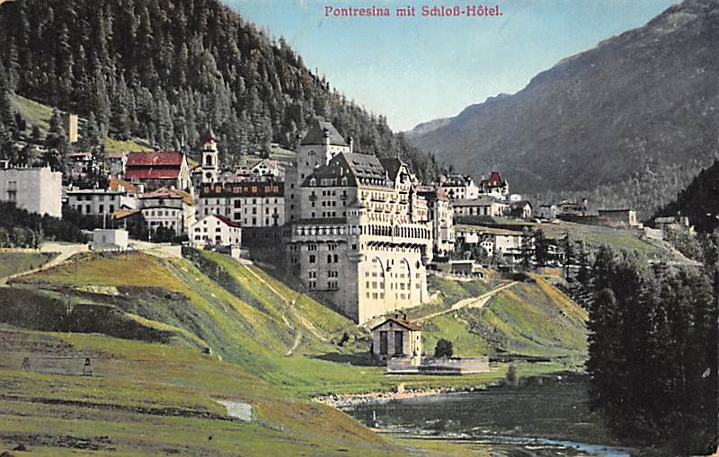 Pontresina, mit Schloss-Hotel