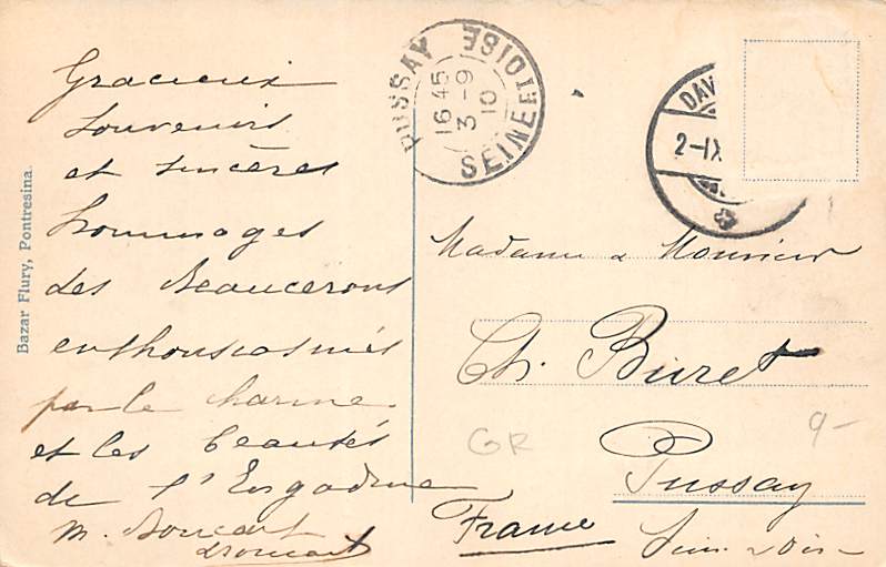 Pontresina, mit Schloss-Hotel