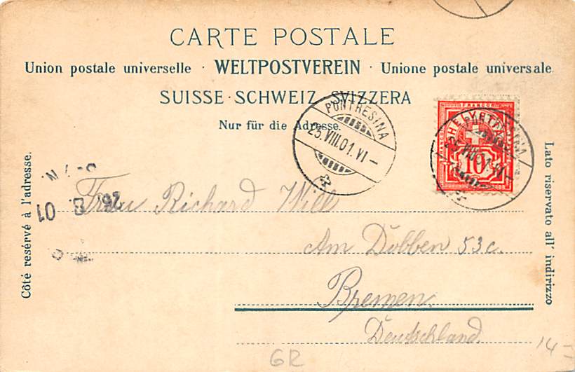 Pontresina, mit Piz Palü