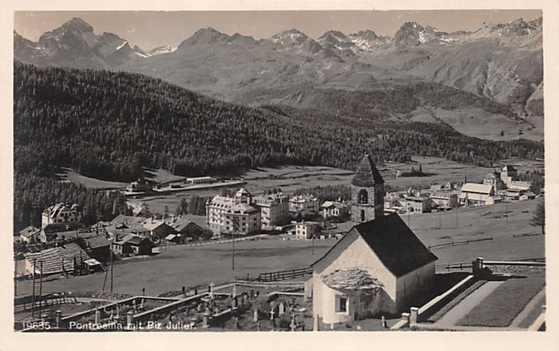 Pontresina, mit Piz Julier