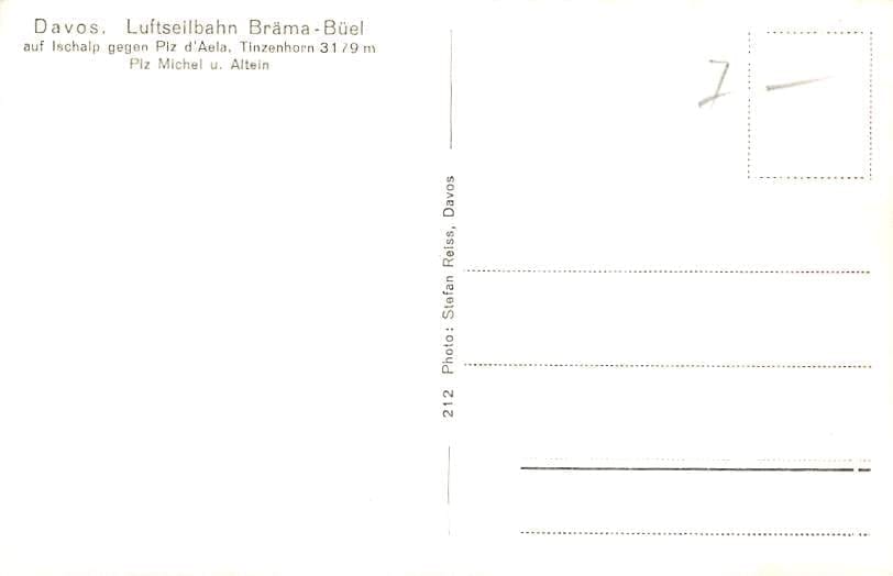 Davos, Luftseilbahn Bräma-Büel