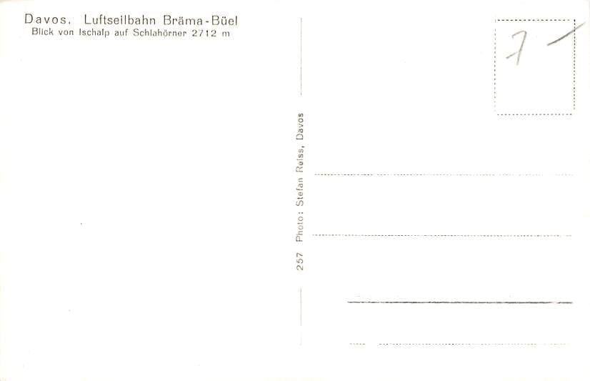 Davos, Luftseilbahn Bräma-Büel