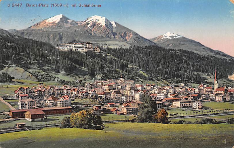 Davos-Platz, mit Schiahörner