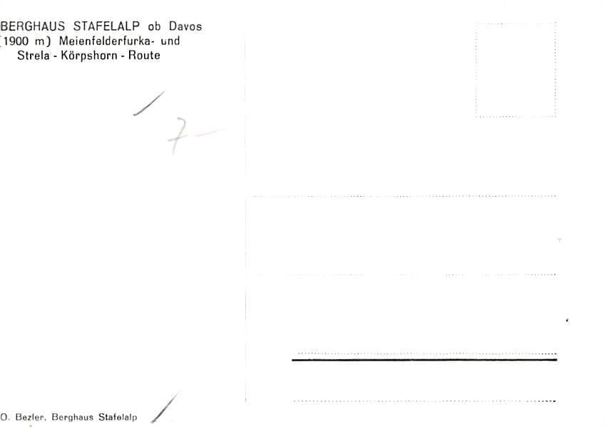 Davos-Dorf, Berghaus Stafelalp