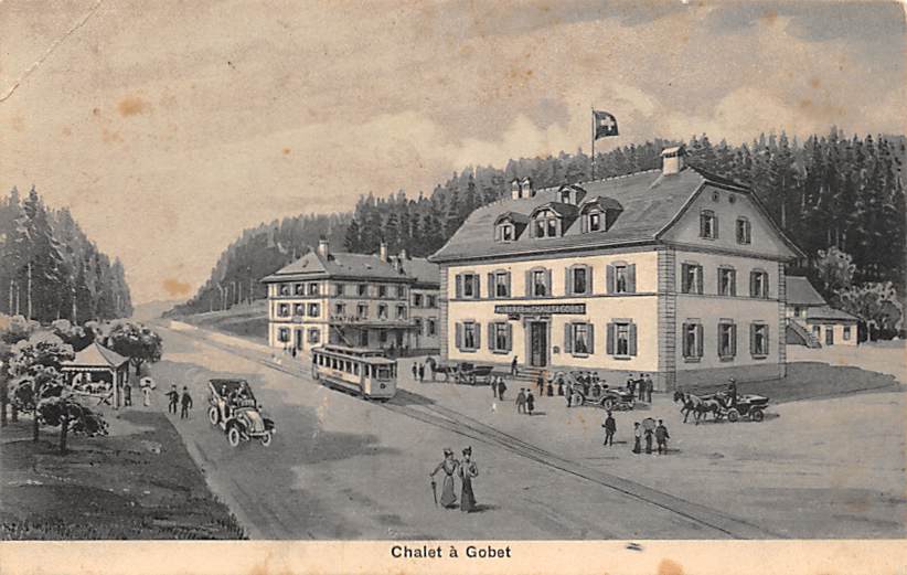 Chalet à Gobet, Strassenbahn, Oldtimer