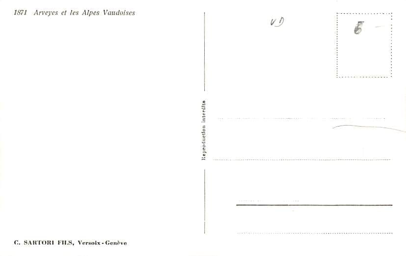 Vaudoises, Arveyes et les Alpes