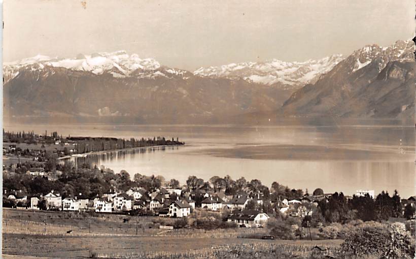 Morges, Le lac et les Alpes