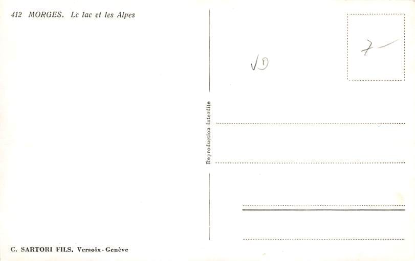 Morges, Le lac et les Alpes