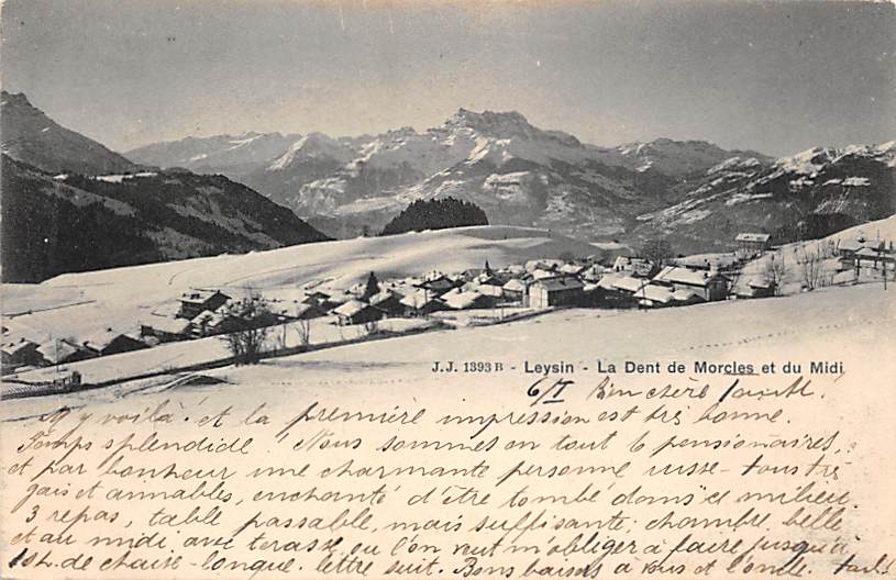 Leysin, La Dent de Morcles et du Midi