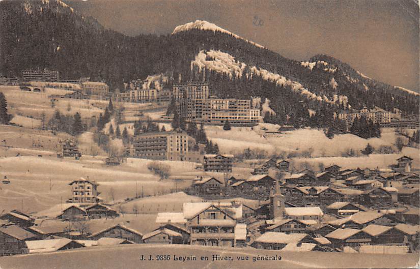 Leysin, en Hiver, vue générale