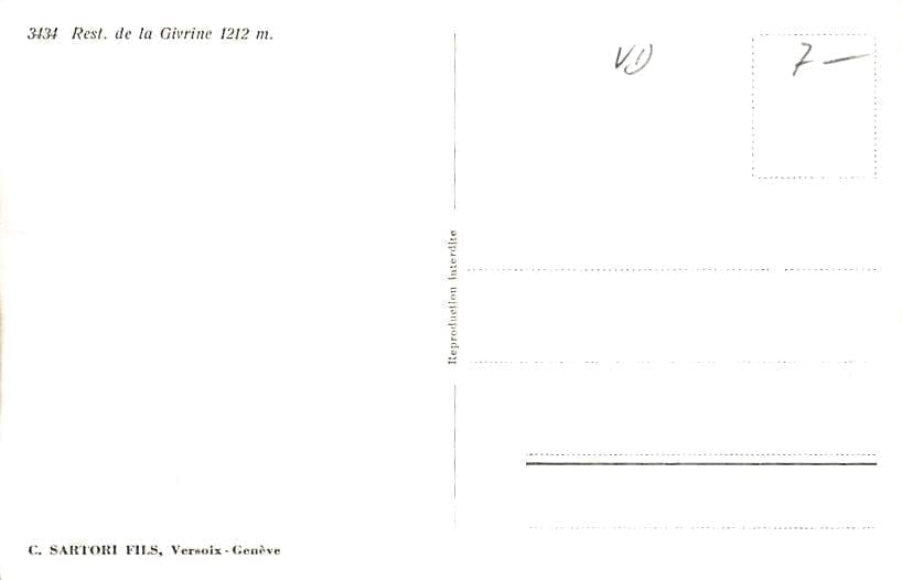 La Givrine, Restaurant