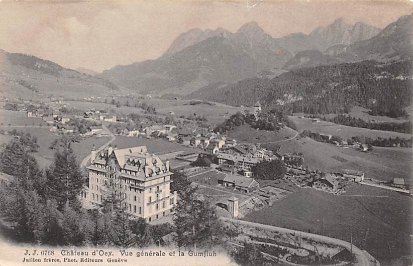 Chateau-d'Oex, Vue générale et la Gumfluh