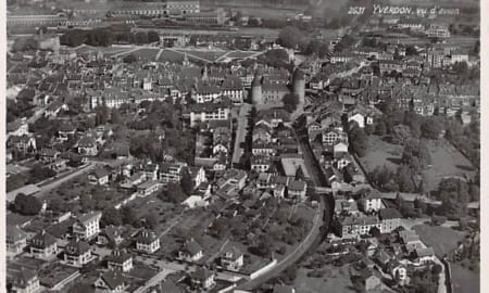 Yverdon, vu d'avion
