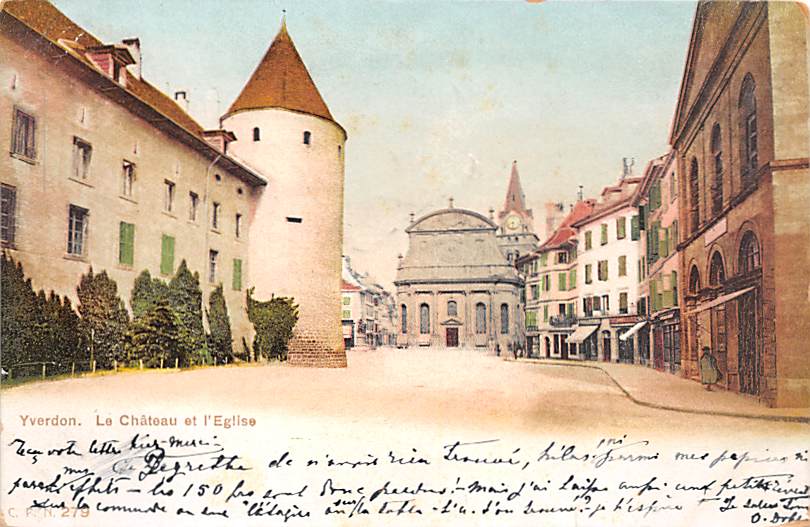 Yverdon, Le Chateau et l'Eglise