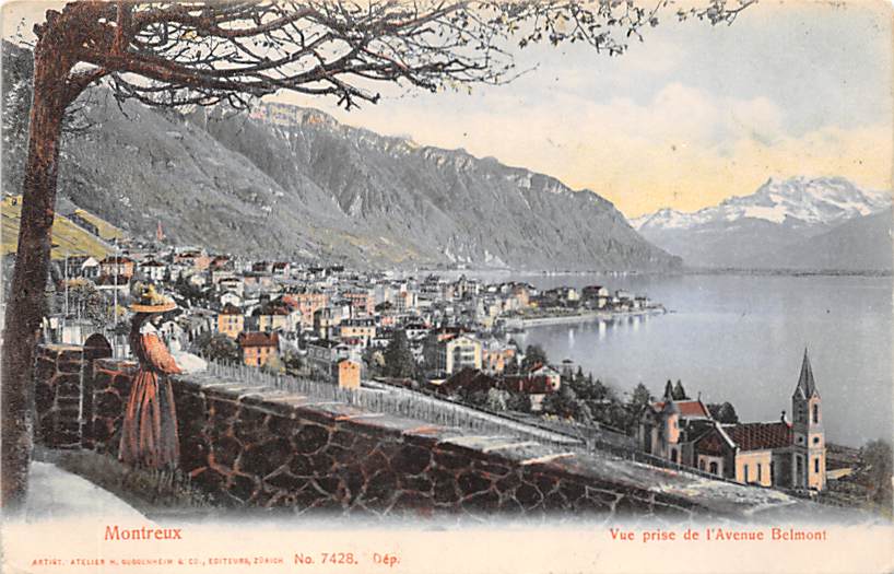 Montreux, Vue prise l'Avenue Belmont