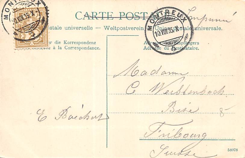 Montreux, Vue prise l'Avenue Belmont