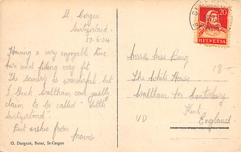 St. Cergue, L'Eglise et la Cure