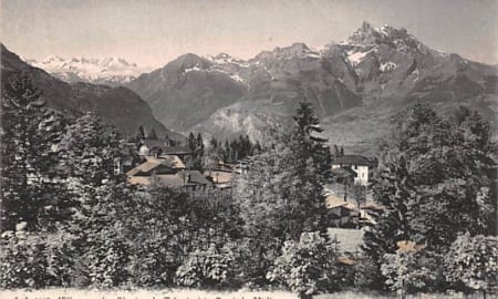 Villars, Le Glacier de Trient et la Dent du Midi