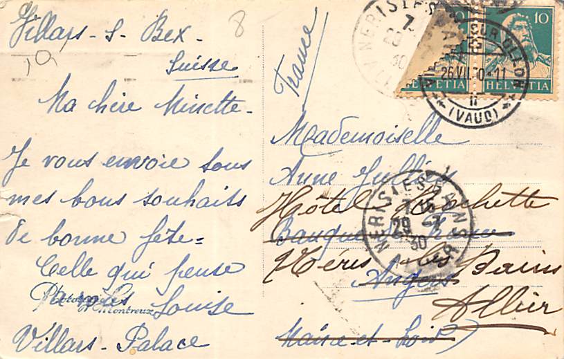 Villars, La Piscine et le Palace