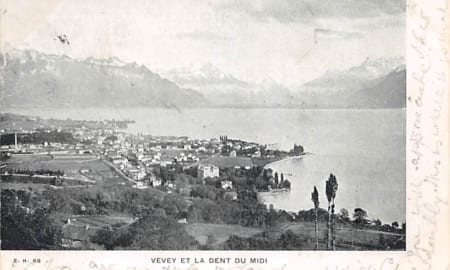 Vevey, et la dent du Midi