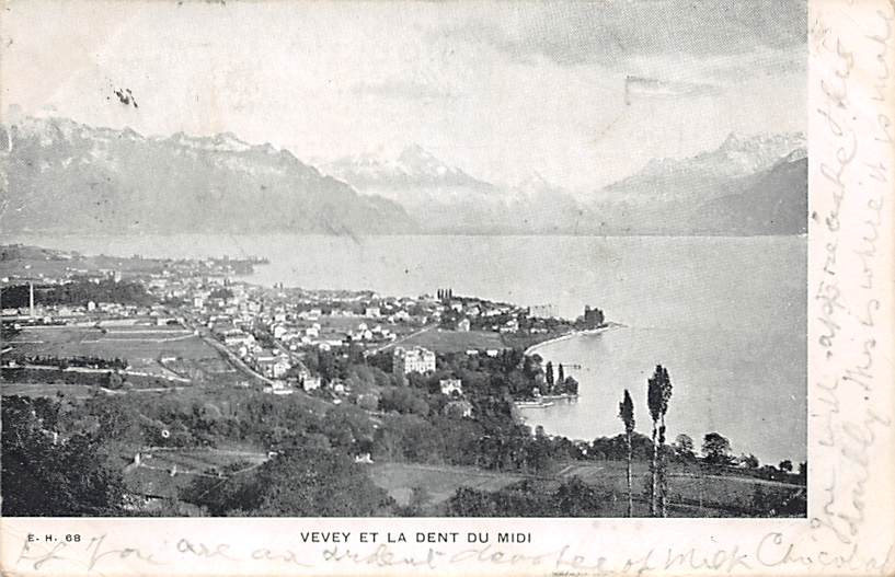Vevey, et la dent du Midi