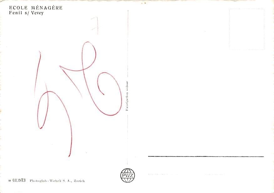 Vevey, Ecole Ménagère