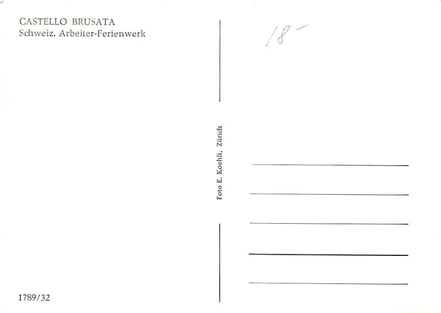 Castello Brusata, Schweiz. Arbeiter-Ferienwerk
