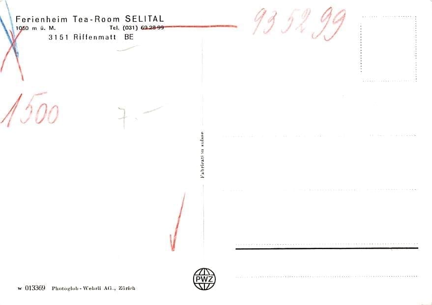 Riffenmatt, Ferienheim Tea-Room Selital