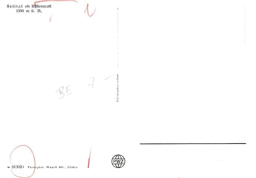 Riffenmatt, Selital