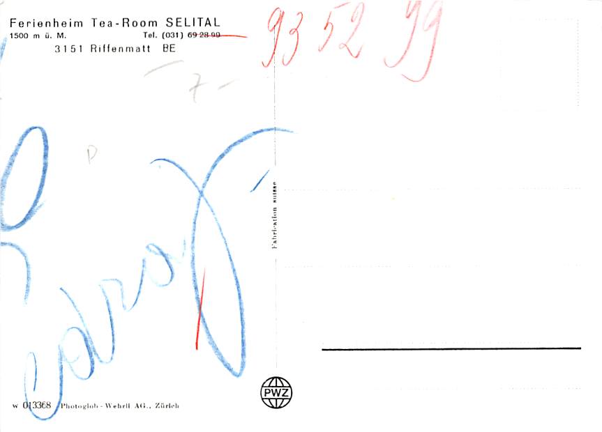 Riffenmatt, Ferienheim Tea-Room Selital