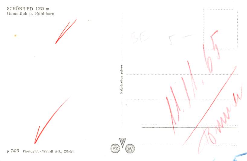 Schönried, Gummfluh u. Rüblihorn