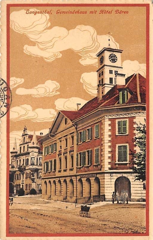 Langenthal, Gemeindehaus mit Hotel Bären