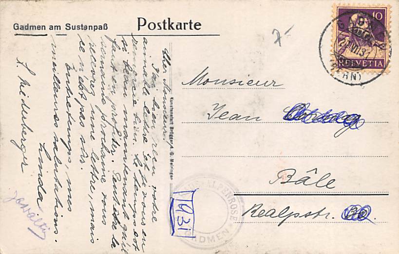 Gadmen, am Sustenpass