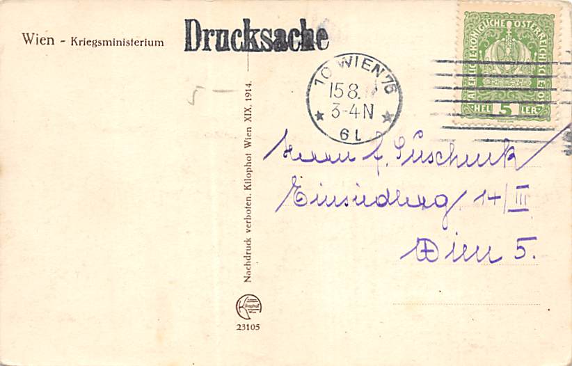 Wien, Kriegsministerium