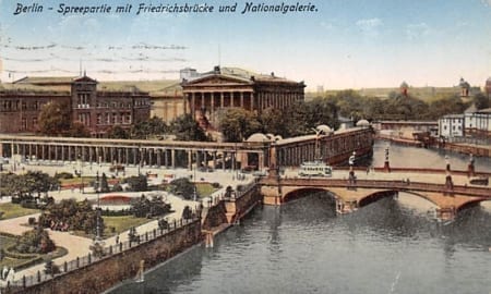 Berlin, Spreepartie mit Friedrichsbrücke und Nationalgalerie