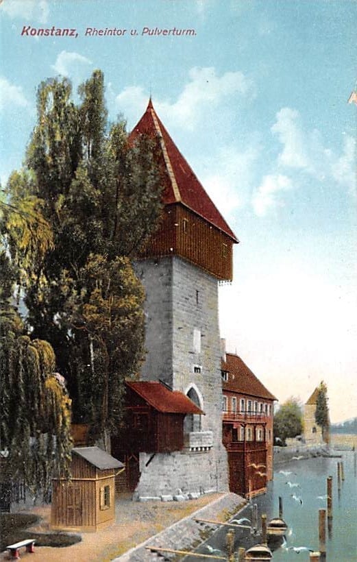 Konstanz, Rheintor u. Pulverturm