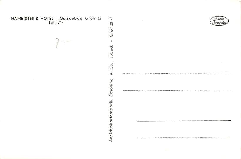 Grömitz, Ostseebad, Hameister's Hotel