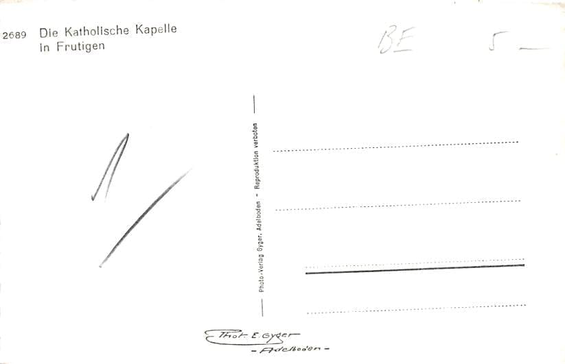 Frutigen, Katholische Kapelle