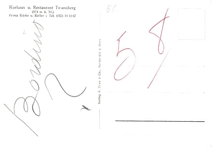 Twannberg, Kurhaus u. Restaurant