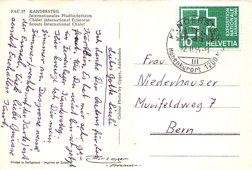 BE - Kandersteg, Pfadfinderheim