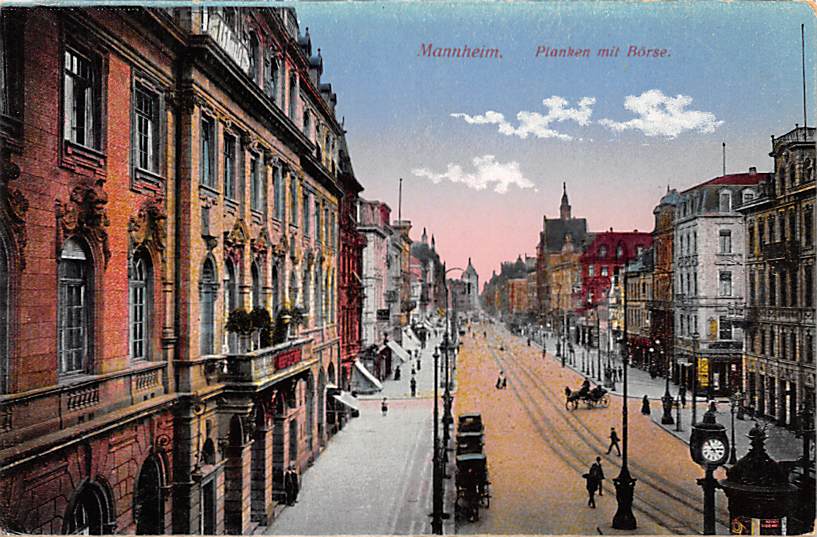 Mannheim, Plannken mit Börse