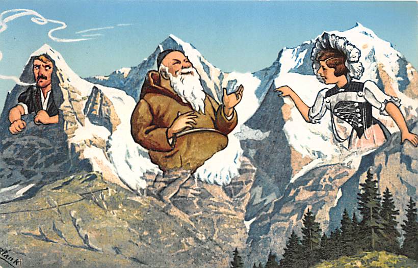 Eiger, Mönch und Jungfrau, Berggesichter